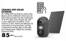 Coferdroza Cámara wifi solar exterior oferta