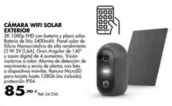 Coferdroza Cámara wifi solar exterior oferta
