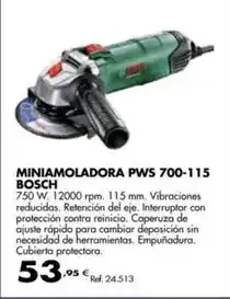 Coferdroza Bosch - miniamoladora pws 700-115 oferta