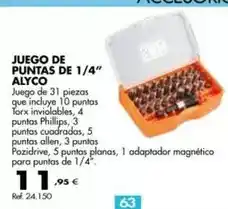 Coferdroza Juego de puntas de 1/4 alyco oferta