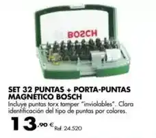 Coferdroza Bosch - set 32 puntas + porta puntas magnetico oferta