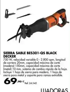 Coferdroza Black & decker - sierra sable bes301-qs oferta