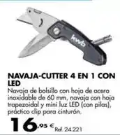 Coferdroza Kwb - navaja-cutter 4 en 1 con led oferta