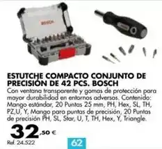 Coferdroza Bosch - estutche compacto conjunto de precision de 42 pcs oferta
