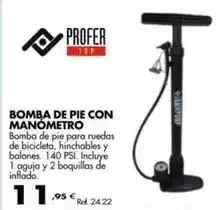 Coferdroza Bomba de pie con manometro oferta