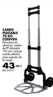 Coferdroza Carro plegable 70 kg codiven oferta