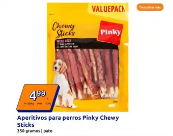 Action PINKY Aperitivos para perros Chewy Sticks oferta