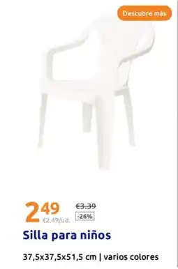 Action Silla para niños oferta
