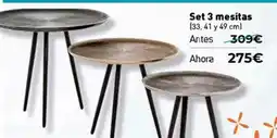 Mubak Set 3 mesitas oferta