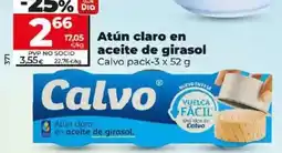 Dia Calvo - atun claro en aceite de girasol oferta