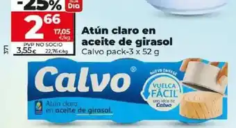 Dia Calvo - atun claro en aceite de girasol oferta