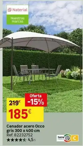Leroy Merlin Home - cenador acero occo gris 300 x 400 cm oferta