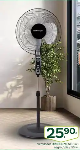 Supermercados Dani ORBEGOZO Ventilador SF0148 negro/pie/50 w oferta