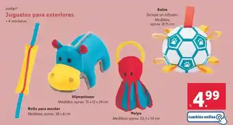 Lidl Zoofari - juguetes para exteriores oferta
