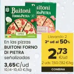 Autoservicios Familia Buitoni - forno di pietra en las pizzas oferta