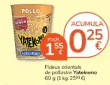 Consum Yatekomo - fideus orientals de pollastre oferta
