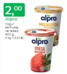 Supermercados Tu Super Alpro - yogur de frutas oferta