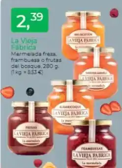 Supermercados Tu Super La vieja fábrica - mermelada fresa frambuesa o frutas del bosque oferta