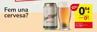 Consum San miguel - cervesa oferta