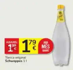 Consum Schweppes - tònica original oferta