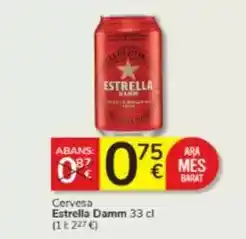 Consum Estrella damm - cervesa oferta
