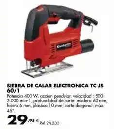 Coferdroza Einhell - sierra de calar electronica tc-js 60/1 oferta