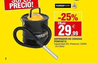 Bricoking Aspirador De Cenizas Powx3010 oferta