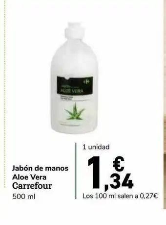 Carrefour Express Jabón De Manos Aloe Vera Carrefour oferta
