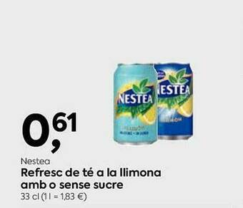 SPAR Nestea Refresc De Té A La Llimona Amb O Sense Sucre oferta