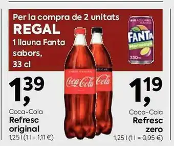 SPAR Coca-coa Refresc Orignal Coca-cola Refresc Zero oferta