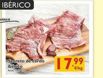 Supermercados La Despensa Secreto De Cerdo Ibérico oferta