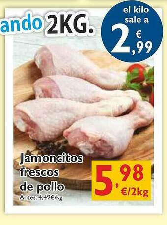 Supermercados La Despensa Jamoncitos Frescos De Pollo oferta