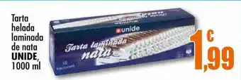 Unide Supermercados Tarta Helada Laminada De Nata Unide oferta