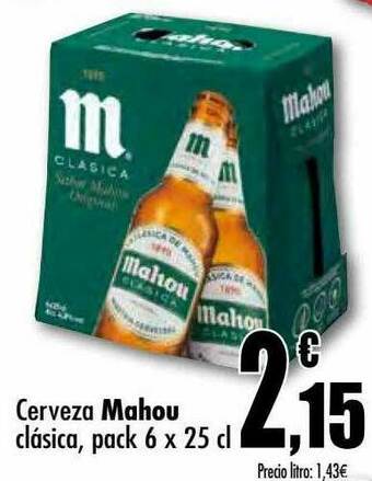 Unide Supermercados Cerveza Mahou Clásica oferta