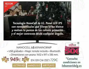 Tien 21 Nanocell Lg 65nano816p oferta
