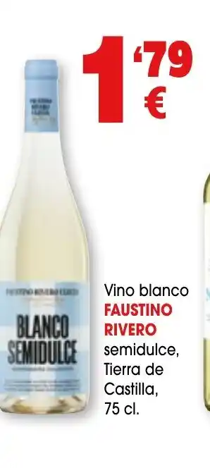 TOP Cash & Carry FAUSTINO RIVERO Vino blanco semidulce Tierra de Castilla oferta