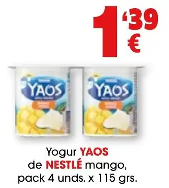 TOP Cash & Carry YAOS de NESTLÉ Yogur mango oferta
