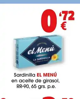 TOP Cash & Carry EL MENÚ Sardinilla en aceite de girasol oferta