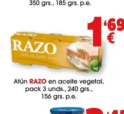 TOP Cash & Carry RAZO Atun en aceite vegetal oferta