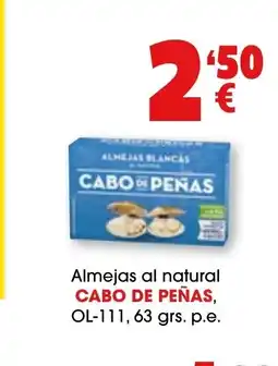 TOP Cash & Carry CABO DE PEÑAS Almejas al natural oferta