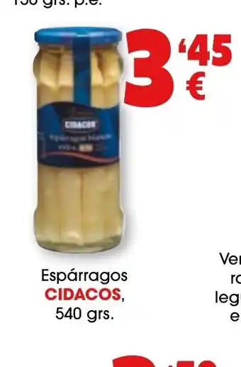 TOP Cash & Carry CIDACOS Espárragos oferta