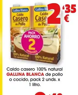 TOP Cash & Carry GALLINA BLANCA Caldo casero 100% natural de pollo o cocido oferta