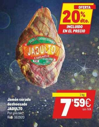 Makro Jamón Curado Deshuesado Jadulto oferta