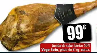 Unide Supermercados Jamón De Cebo Ibérico 50% Vega Soto oferta