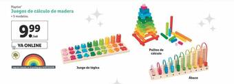 Lidl Playtive Juegos De Cálculo De Madera oferta