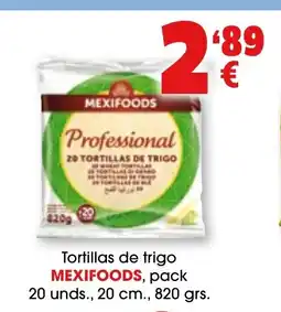 TOP Cash & Carry MEXIFOODS Tortillas de trigo oferta