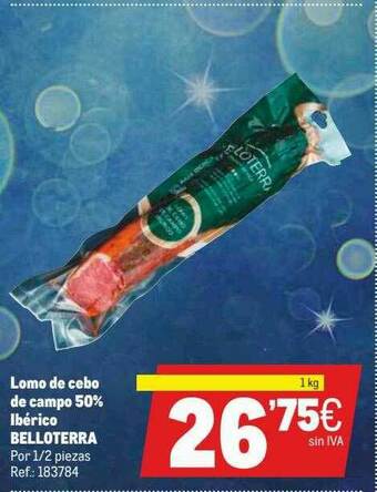Makro Lomo De Cebo De Campo 50% Ibérico Belloterra oferta