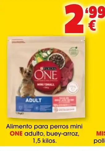 TOP Cash & Carry ONE Alimento para perros mini adulto buey arroz oferta