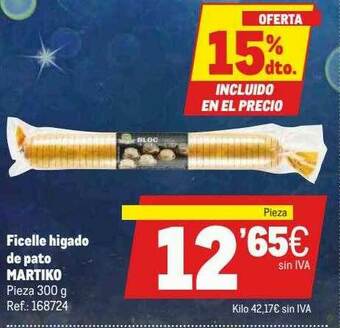 Makro Ficelle Higado De Pato Martiko oferta