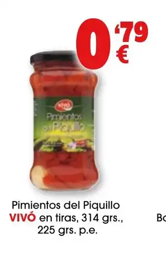 TOP Cash & Carry VIVÓ Pimientos del Piquillo en Pimientos del Piquillo VIVÓ en tiras, 314 grs., 225 grs. p.e. oferta